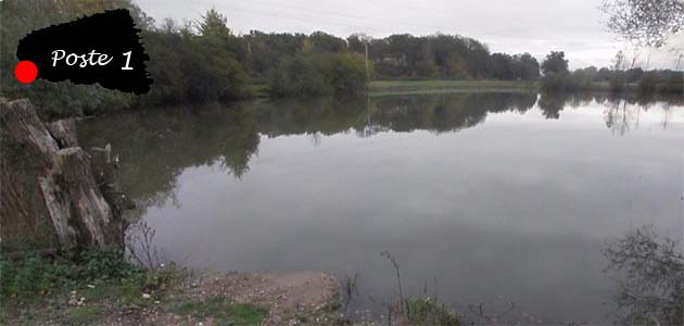vue depuis le poste 1 aux etang du tilleul